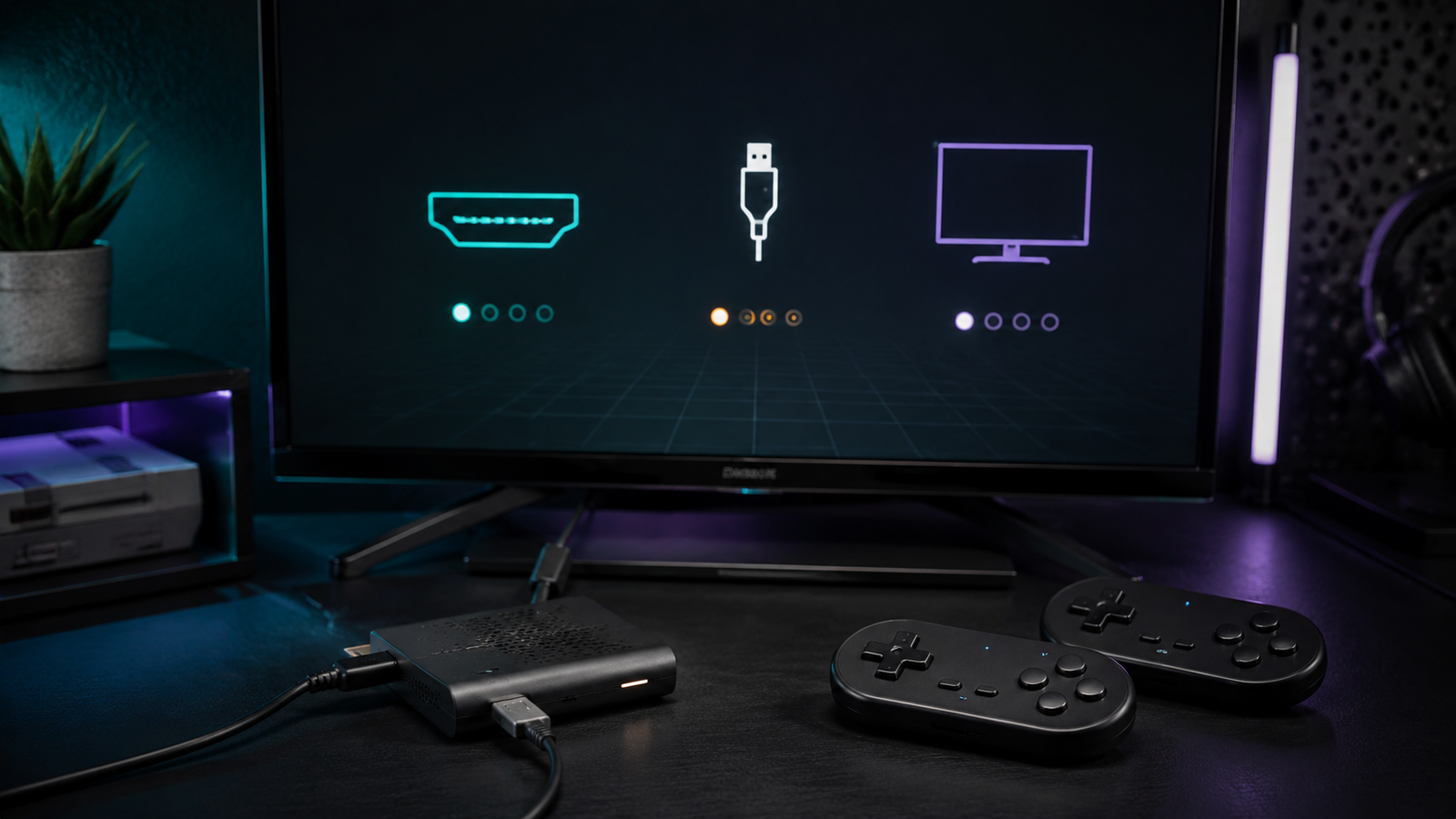 Retro game stick HDMI, power, and controller troubleshooting setup